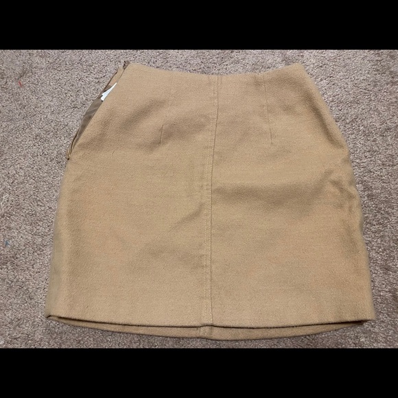 Tan Wool H&M Divided Skirt with Pockets - Picture 2 of 3
